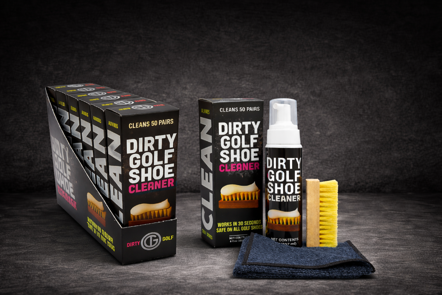 Dirty Golf Shoe Cleaner